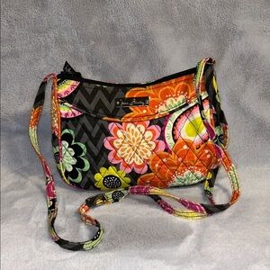 Vera Bradley “Ziggy Zinnia”Multicolor Floral Crossbody Bag